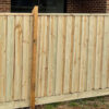 Timber Fence Photo with Brown Posts